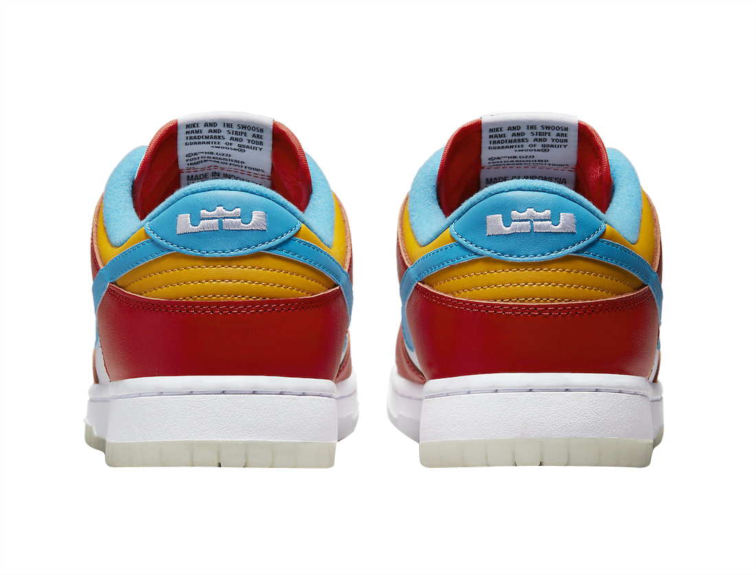 LeBron James x Nike Dunk Low Fruity Pebbles DH8009-600
