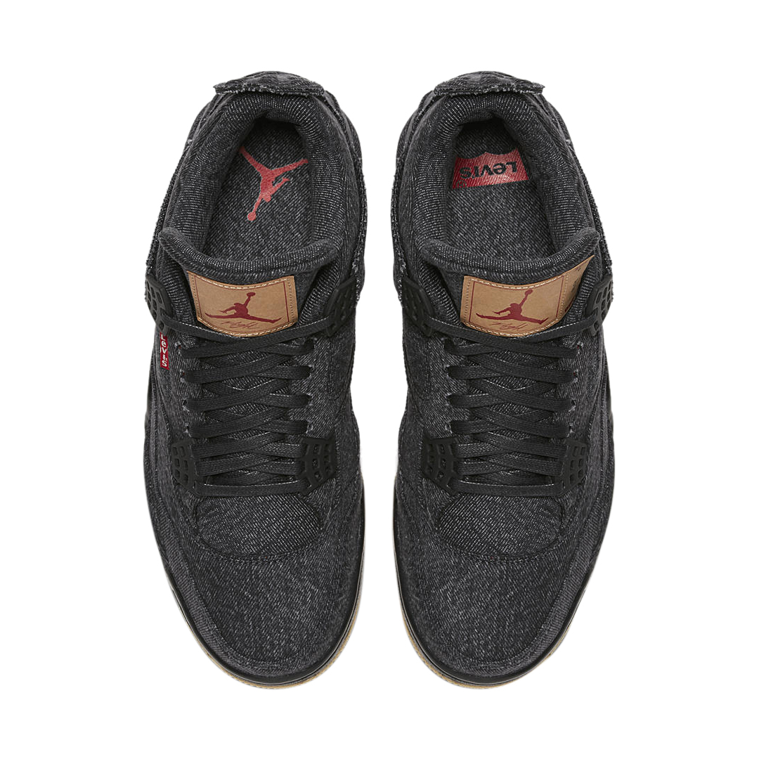 Levi's x Air Jordan 4 GS Black Denim