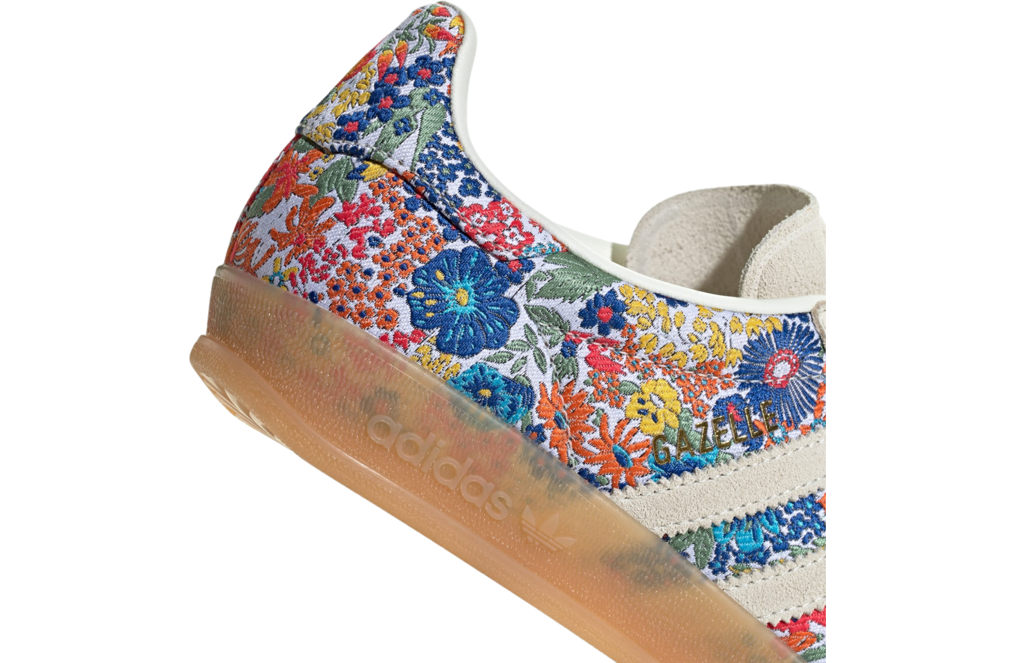 【ADIDAS】Gazelle Indoor × Liberty London★リバティ★JP5309 adidas Gazelle Indoor x Liberty London Shoes - White | Free