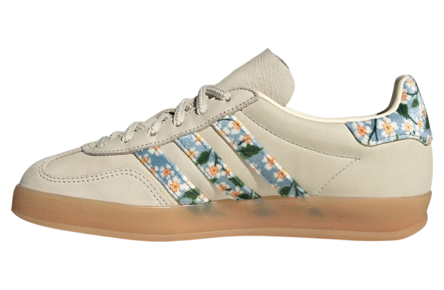 Liberty London X Adidas Gazelle Indoor Crew White / Gold Metallic