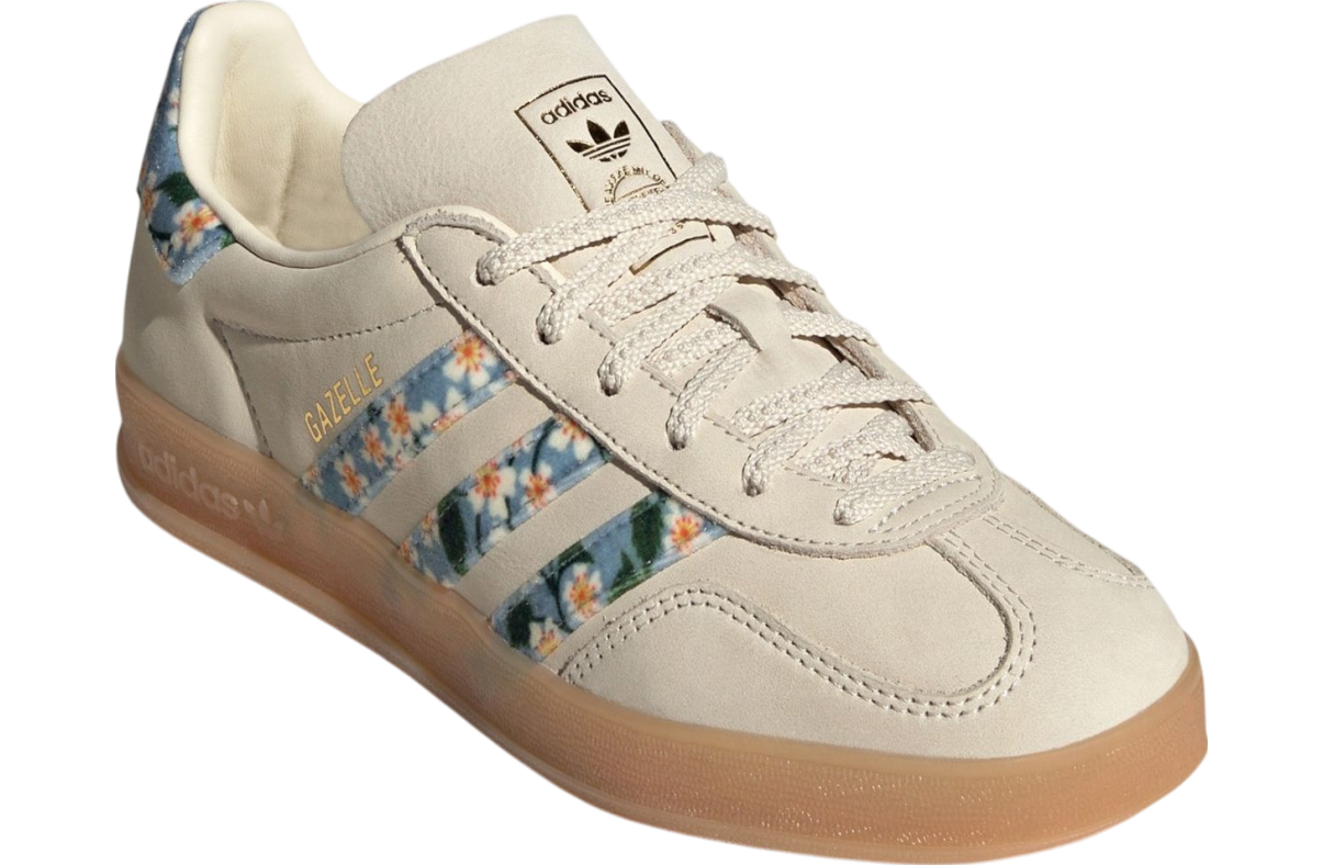 Liberty London X Adidas Gazelle Indoor Crew White / Gold Metallic