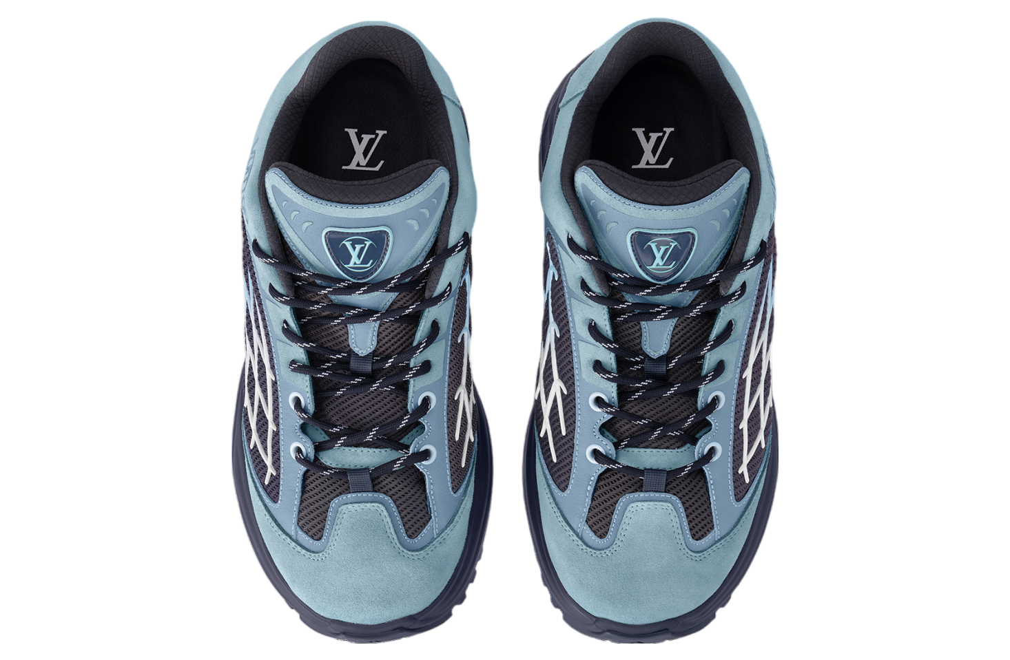 Louis Vuitton LV Discovery Lace Up Blue / Navy