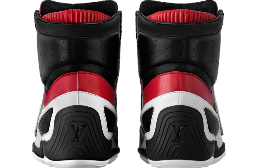 Louis Vuitton LV Footprint Racing High Top Red / White