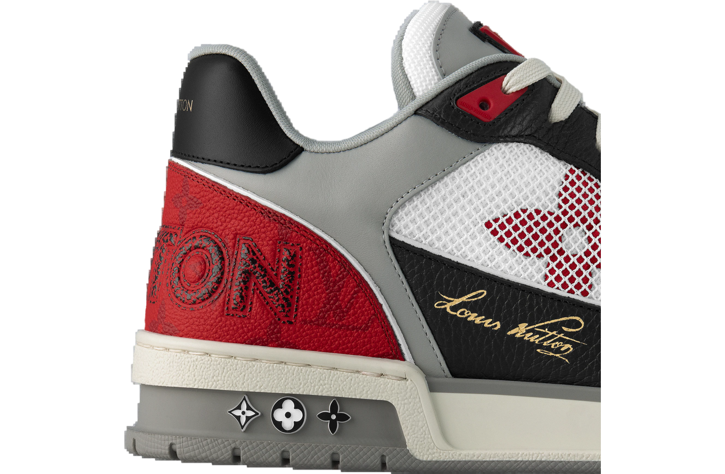 Louis Vuitton LV Trainer Balck / Red / Grey