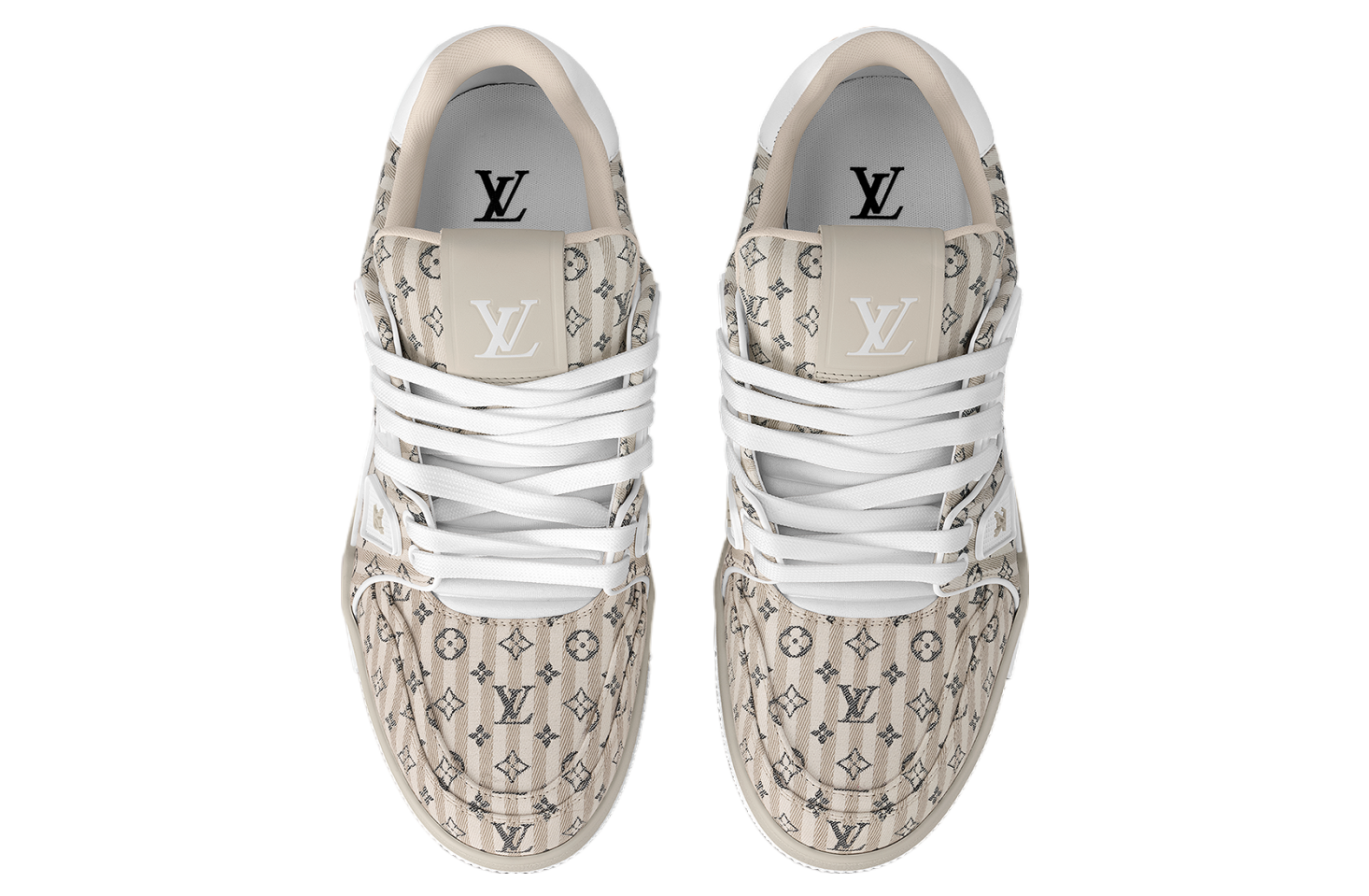 Louis Vuitton LV Trainer Beige / White