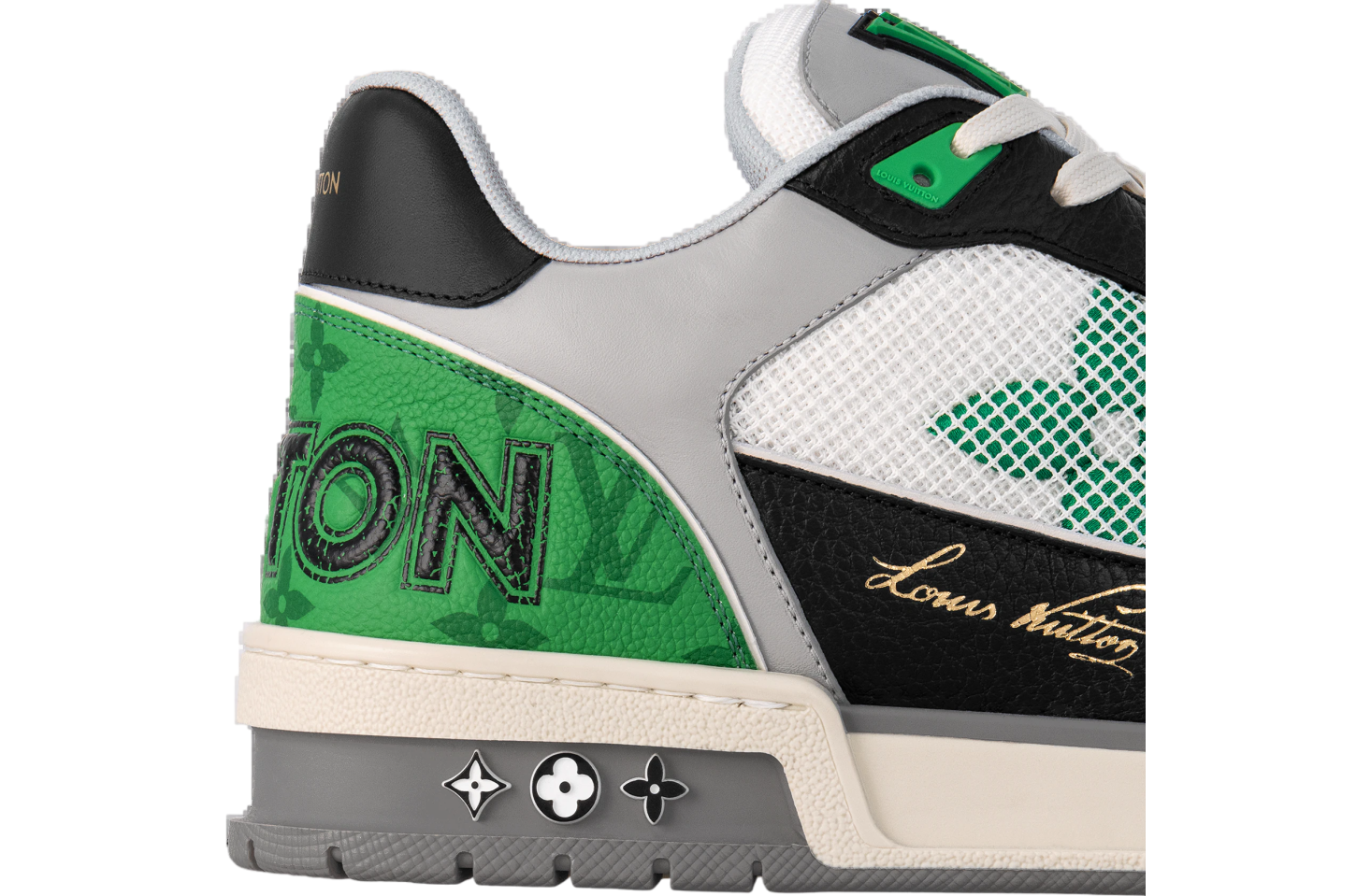 Louis Vuitton LV Trainer Black / Green / Grey