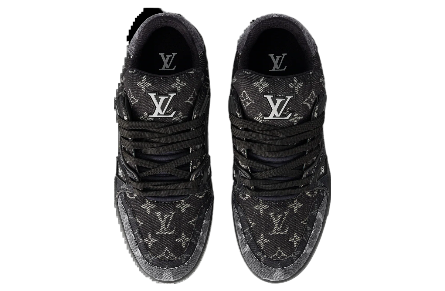 Louis Vuitton LV Trainer Black Monogram Denim