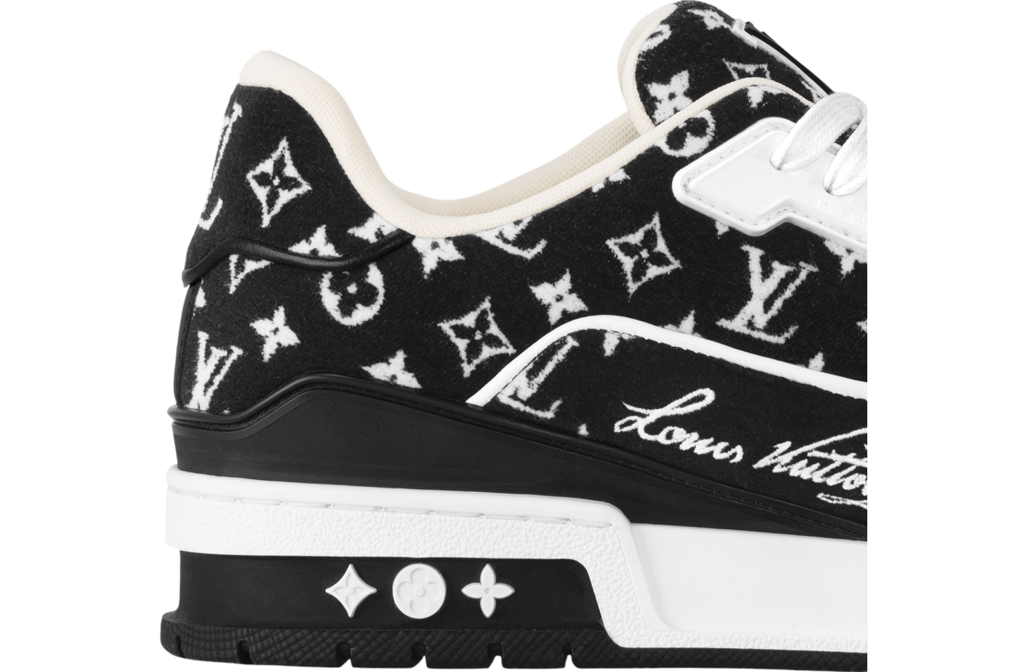 Louis Vuitton LV Trainer Black Monogram Textile