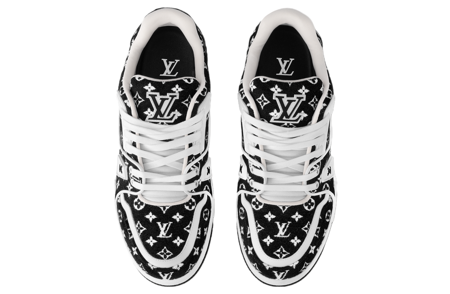 Louis Vuitton LV Trainer Black Monogram Textile