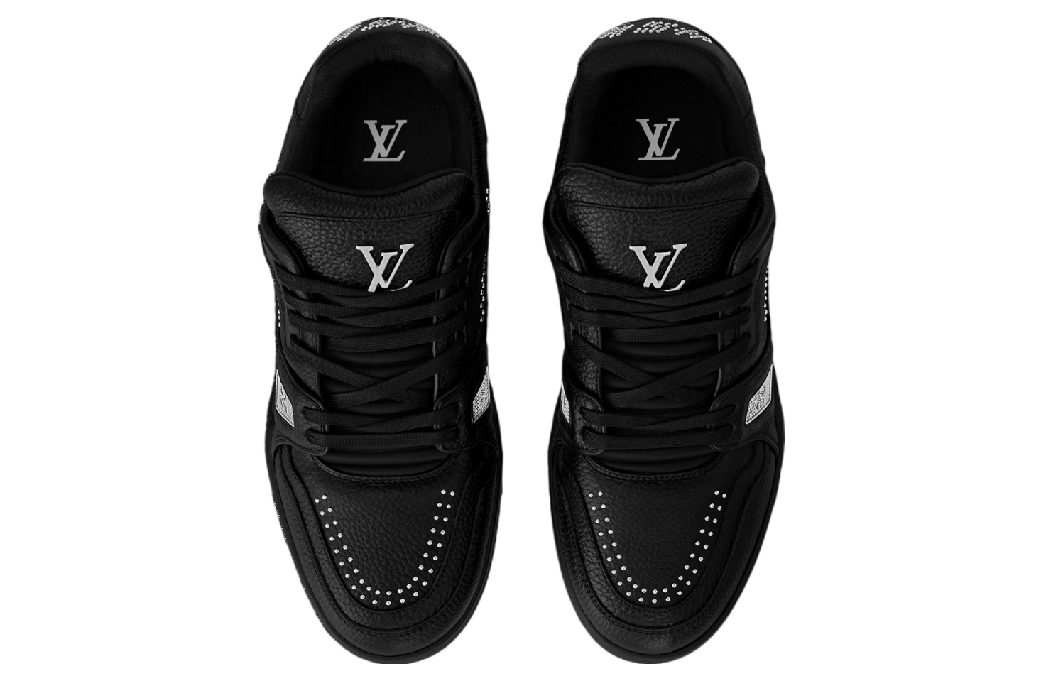 Louis Vuitton LV Trainer Black / Silver (Studs)