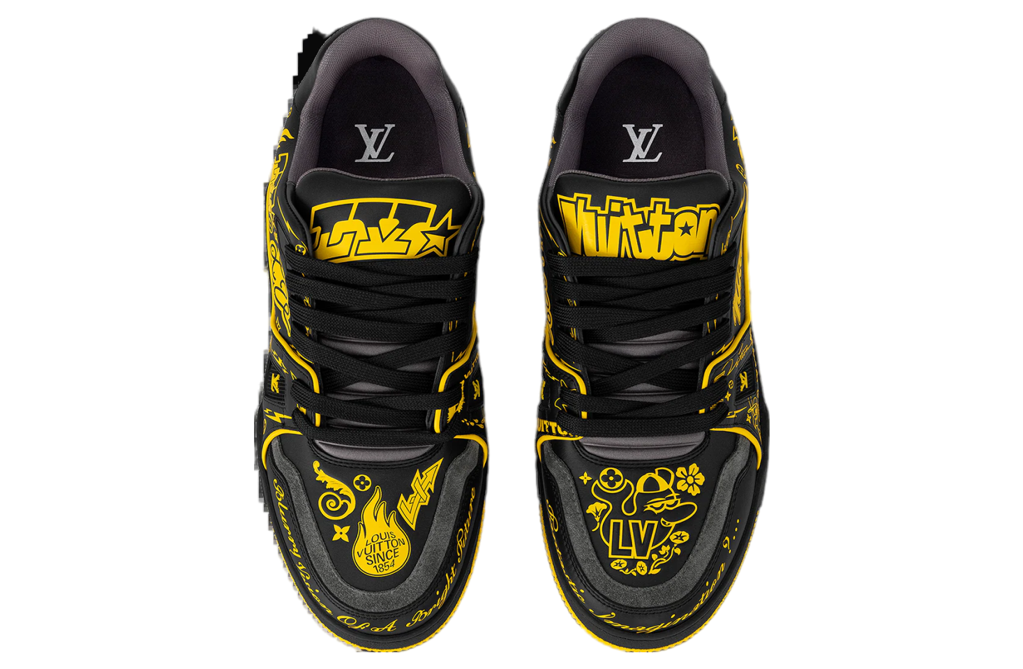 Louis Vuitton LV Trainer Black / Yellow