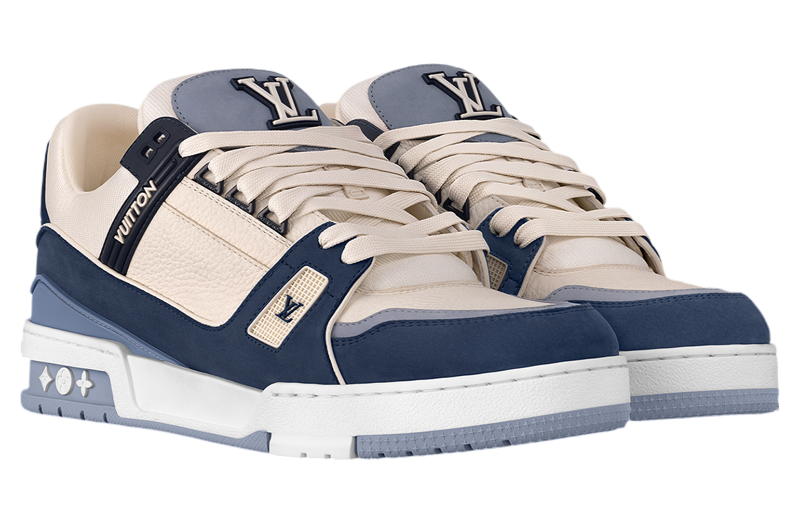 Louis Vuitton LV Trainer Blue / Beige