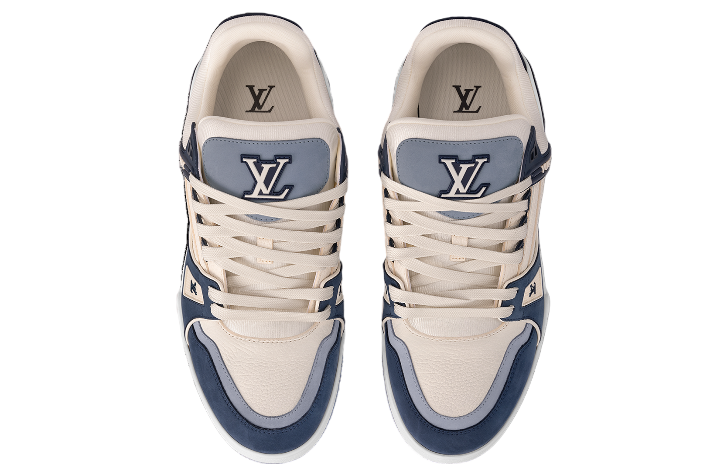 Louis Vuitton LV Trainer Blue / Beige