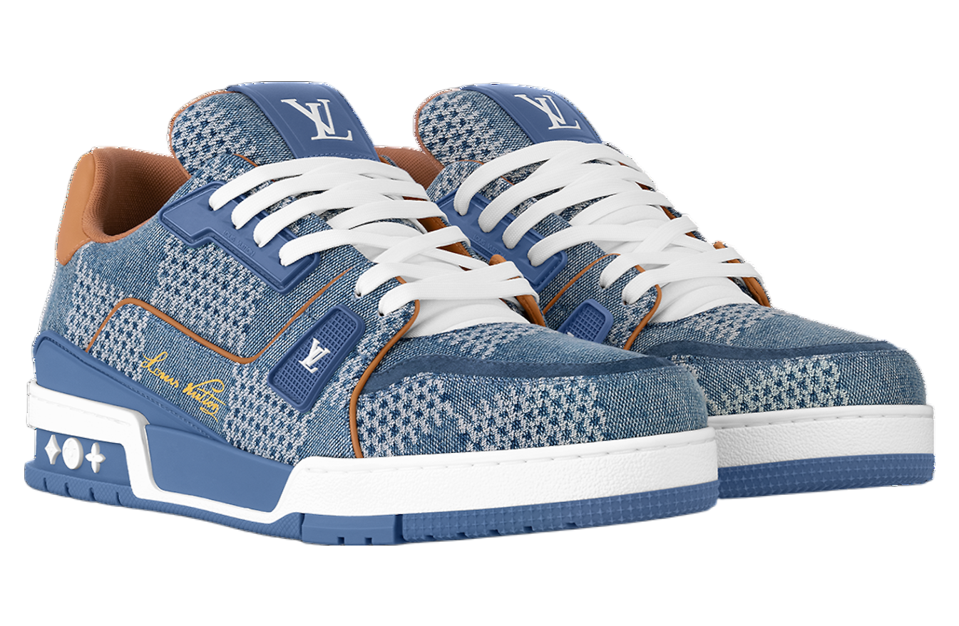 Louis Vuitton LV Trainer Blue Damier 3D Denim