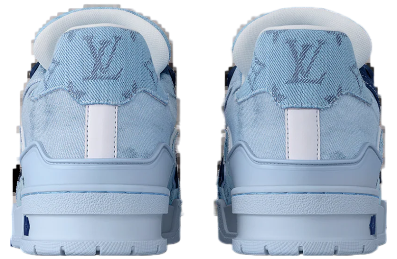 Louis Vuitton LV Trainer Blue Monogram Denim