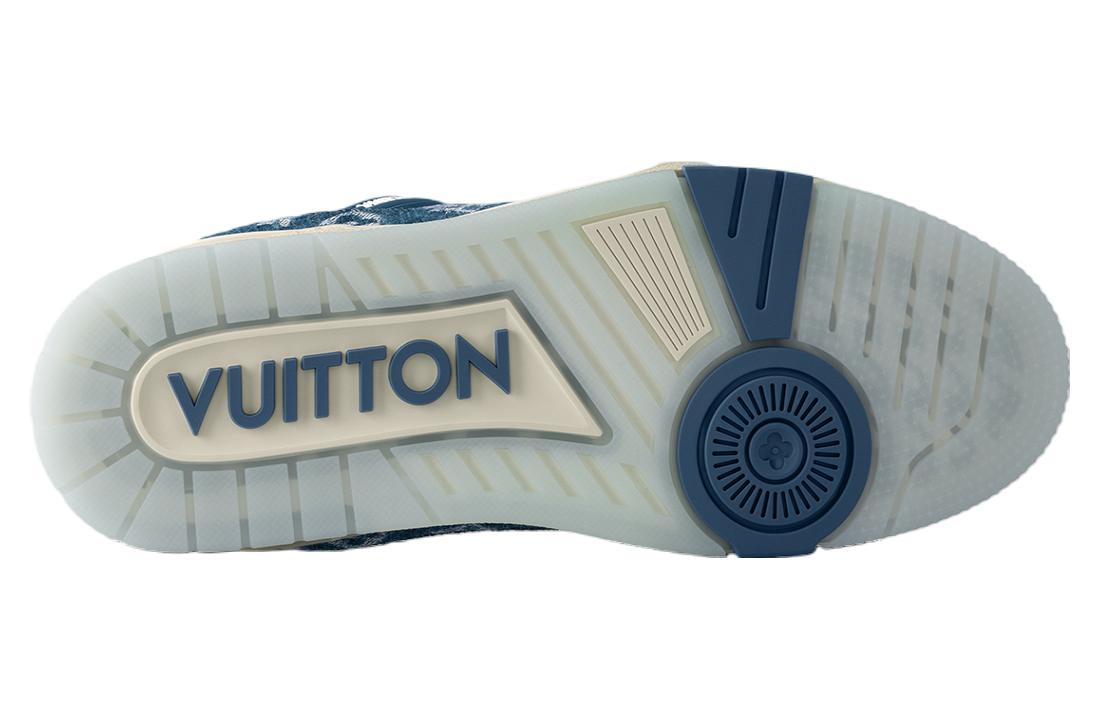 Louis Vuitton LV Trainer Blue Monogram Denim