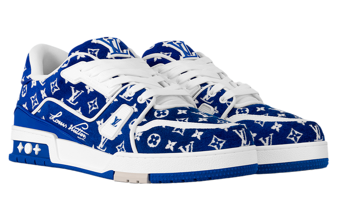 Louis Vuitton LV Trainer Blue Monogram Textile