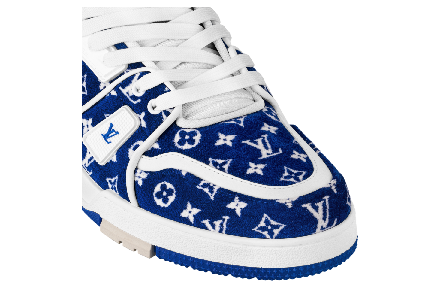 Louis Vuitton LV Trainer Blue Monogram Textile