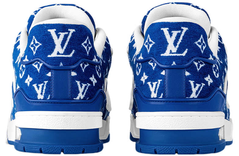 Louis Vuitton LV Trainer Blue Monogram Textile