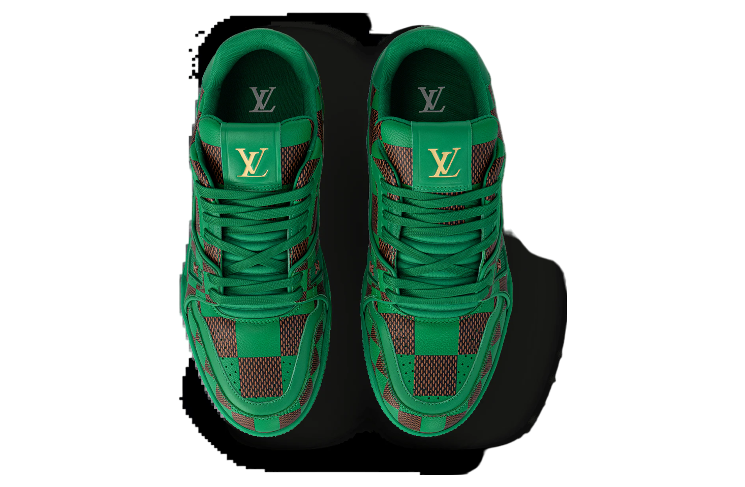 Louis Vuitton LV Trainer Damier Pop Green