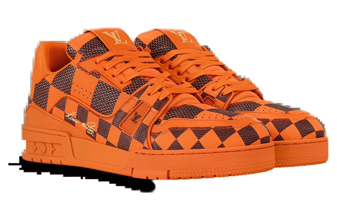 Louis Vuitton LV Trainer Damier Pop Orange