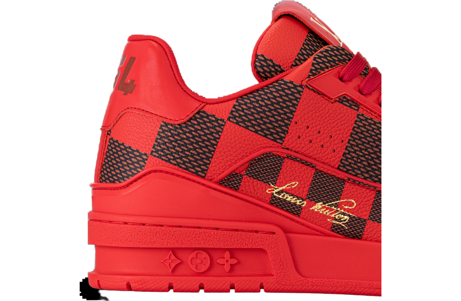 Louis Vuitton LV Trainer Damier Pop Red