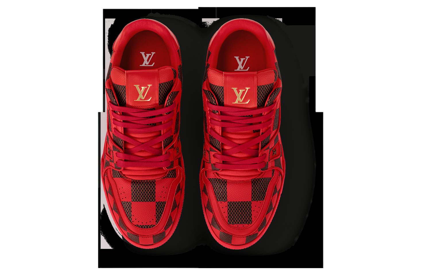 Louis Vuitton LV Trainer Damier Pop Red