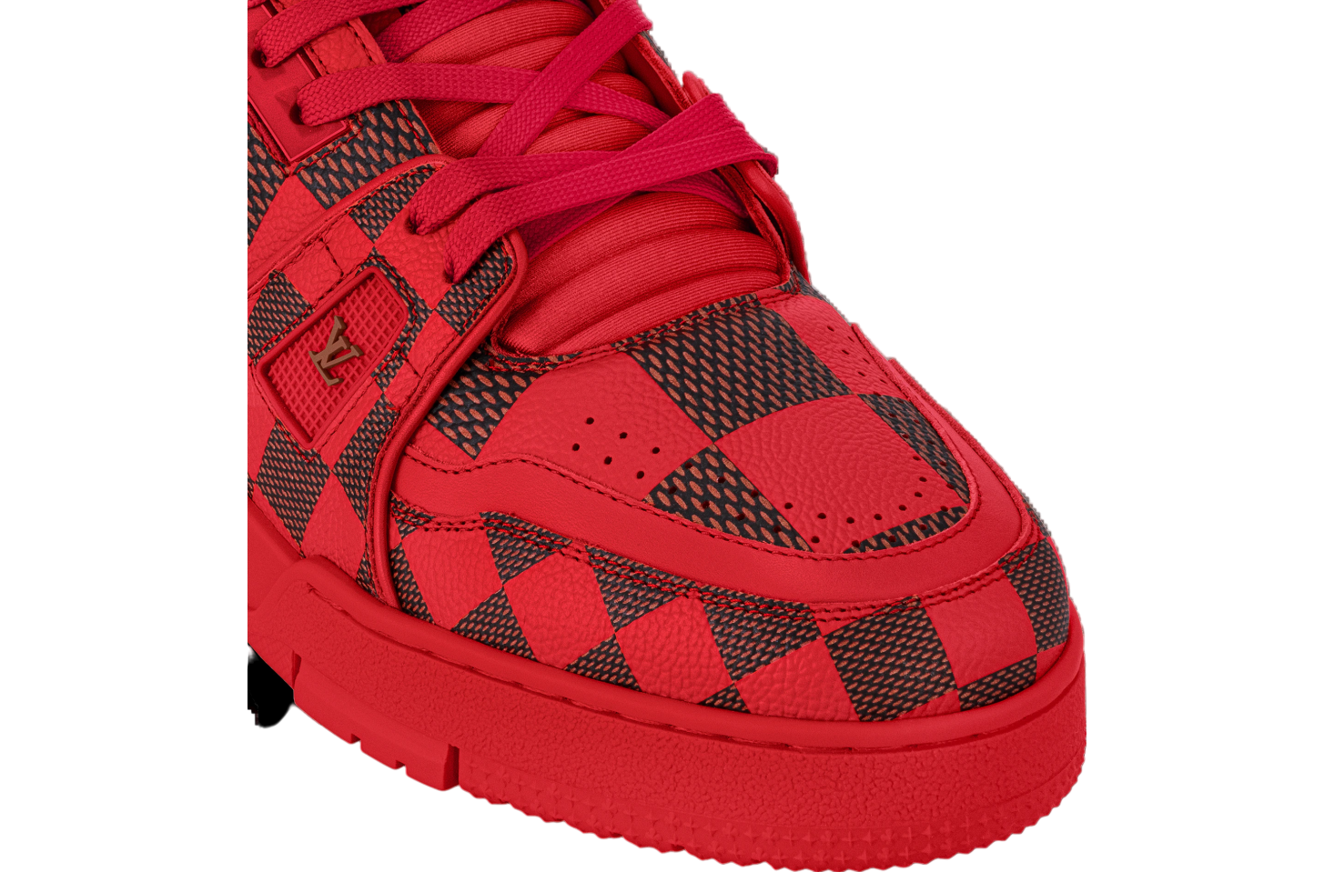 Louis Vuitton LV Trainer Damier Pop Red