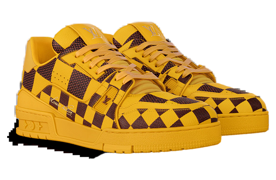 Louis Vuitton LV Trainer Damier Pop Yellow