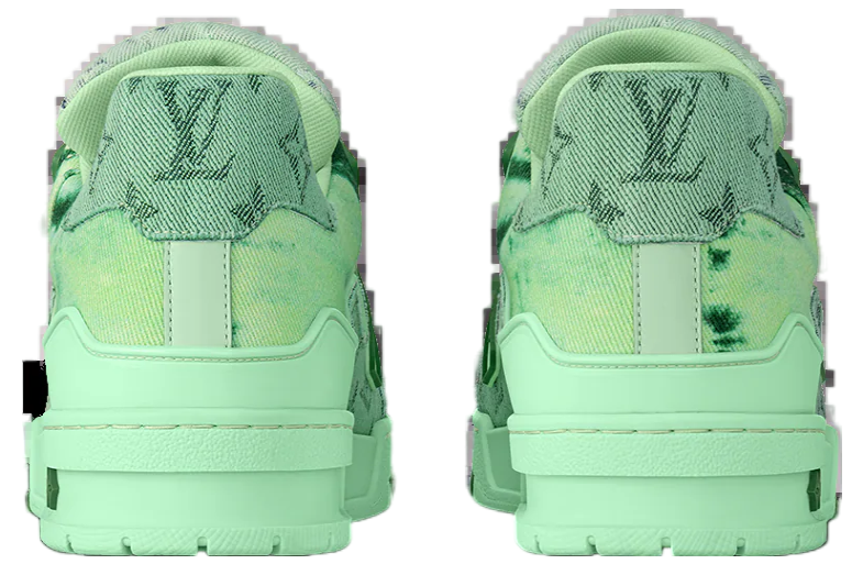 Louis Vuitton LV Trainer Green Monogram Denim