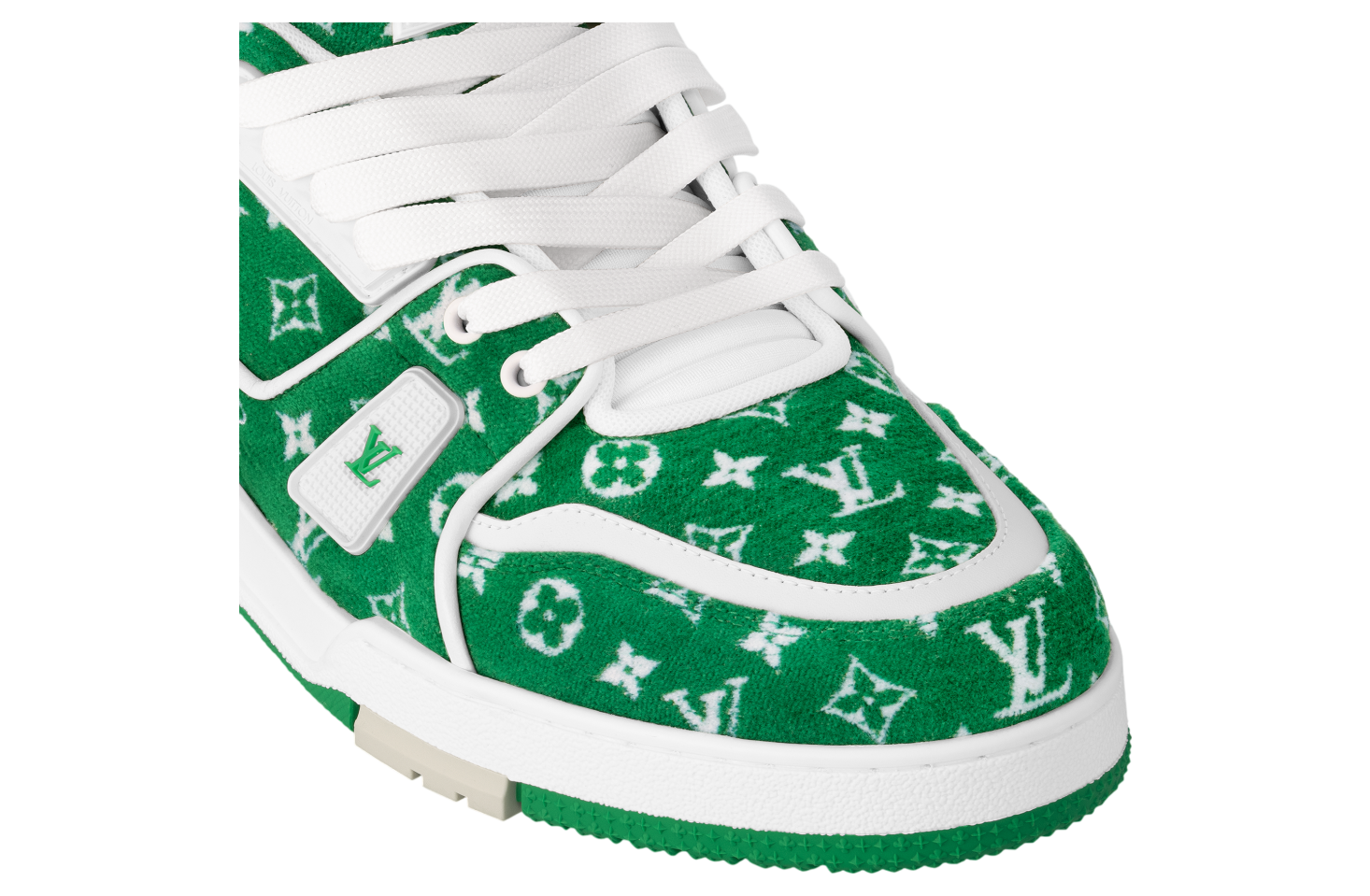 Louis Vuitton LV Trainer Green Monogram Textile