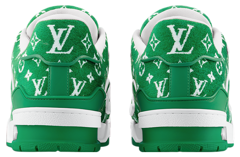 Louis Vuitton LV Trainer Green Monogram Textile