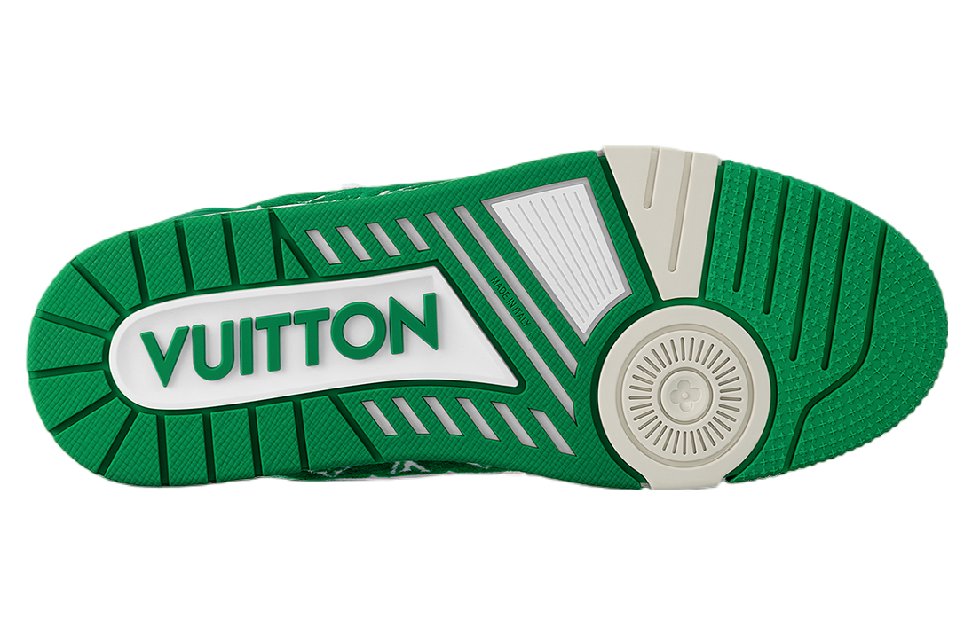 Louis Vuitton LV Trainer Green Monogram Textile