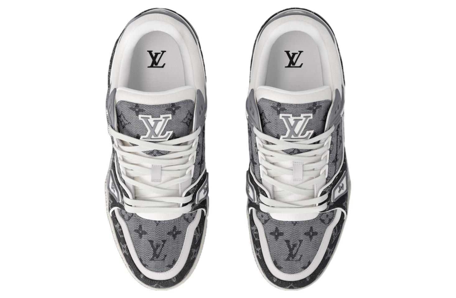 Louis Vuitton LV Trainer Grey / White (Monogram Denim)