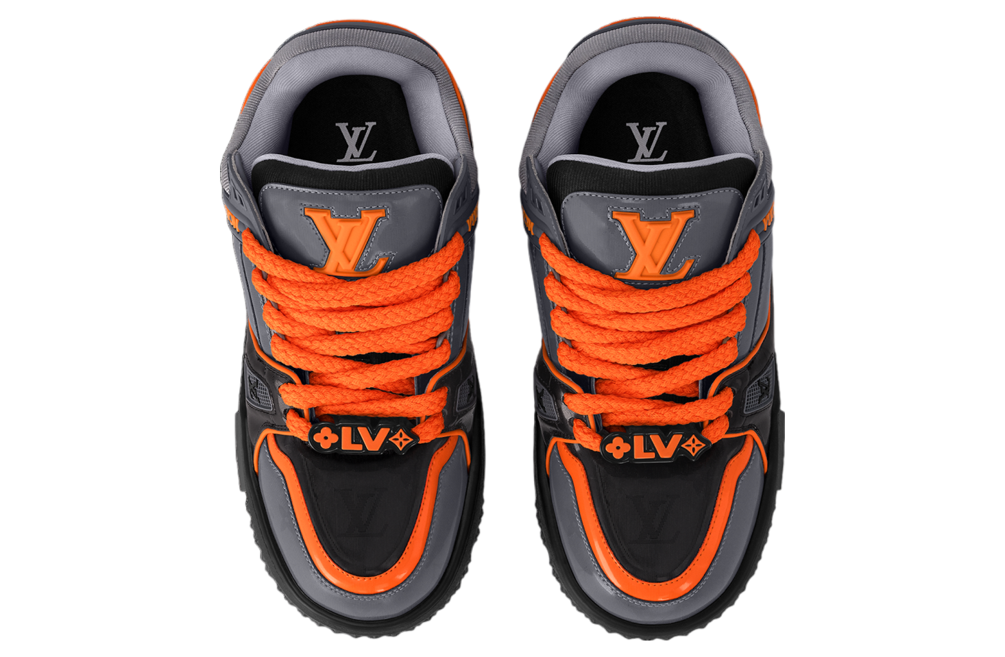 Louis Vuitton LV Trainer Maxi Black / Grey / Orange