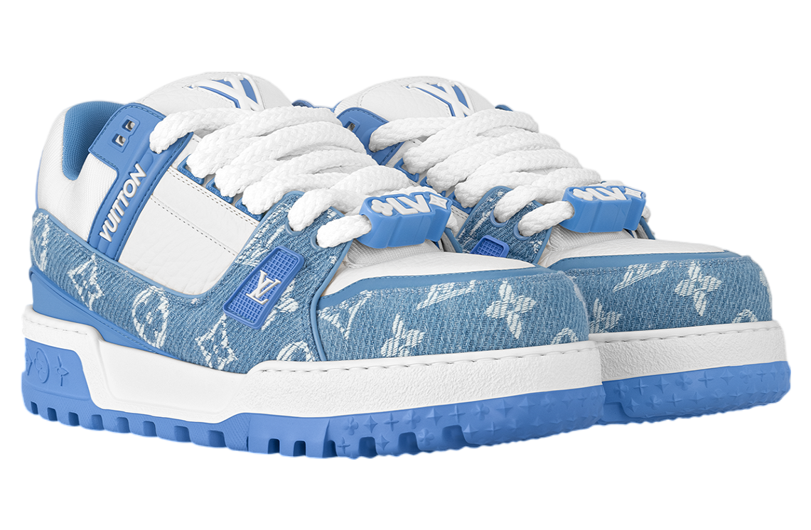 Louis Vuitton LV Trainer Maxi Blue / White Monogram
