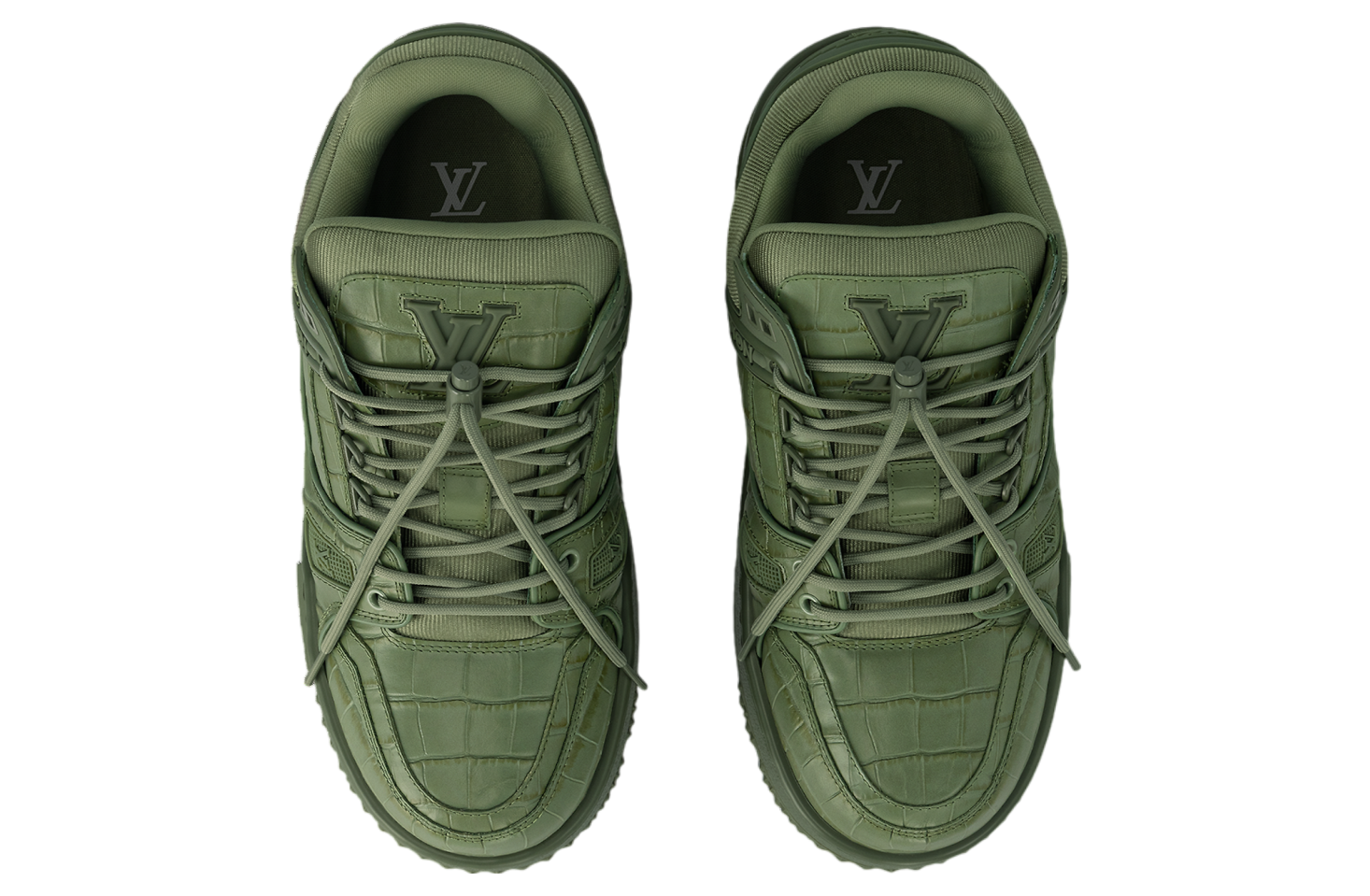 Louis Vuitton LV Trainer Maxi Khaki Green / Alligator