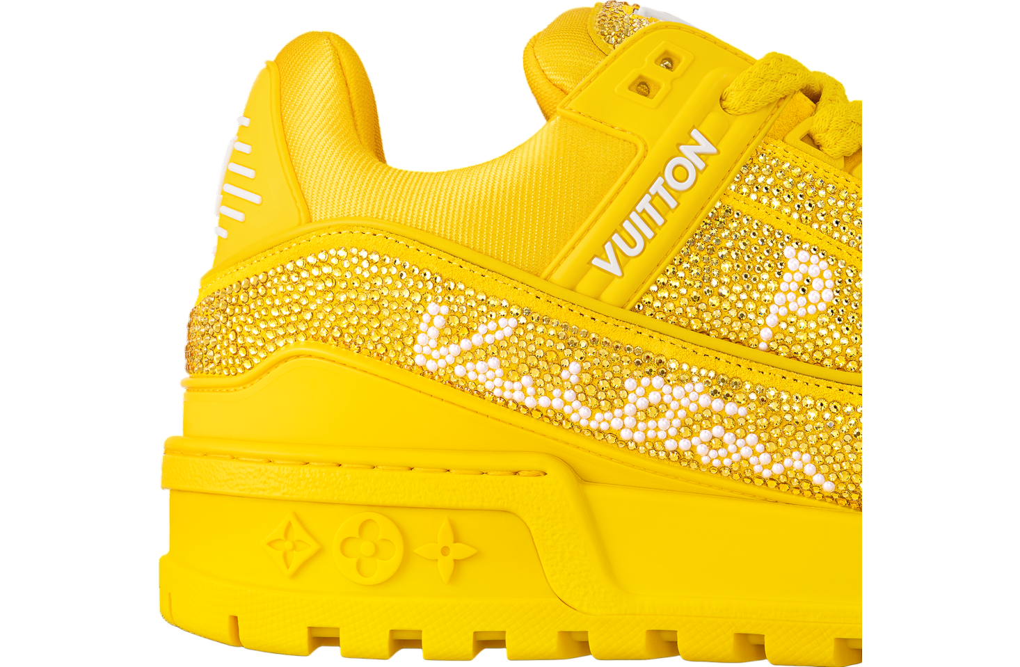 Louis Vuitton LV Trainer Maxi Yellow Swarovski