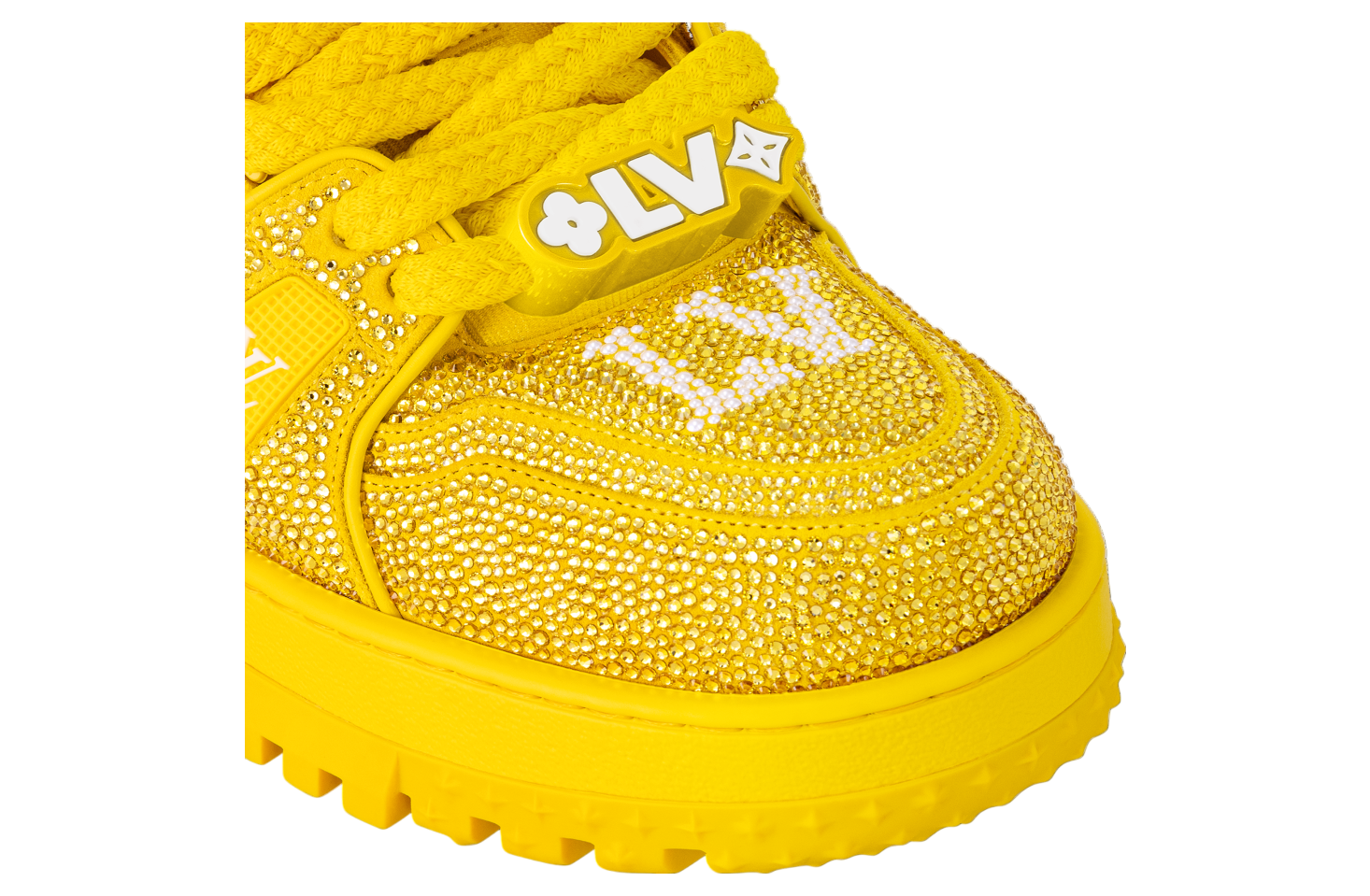 Louis Vuitton LV Trainer Maxi Yellow Swarovski