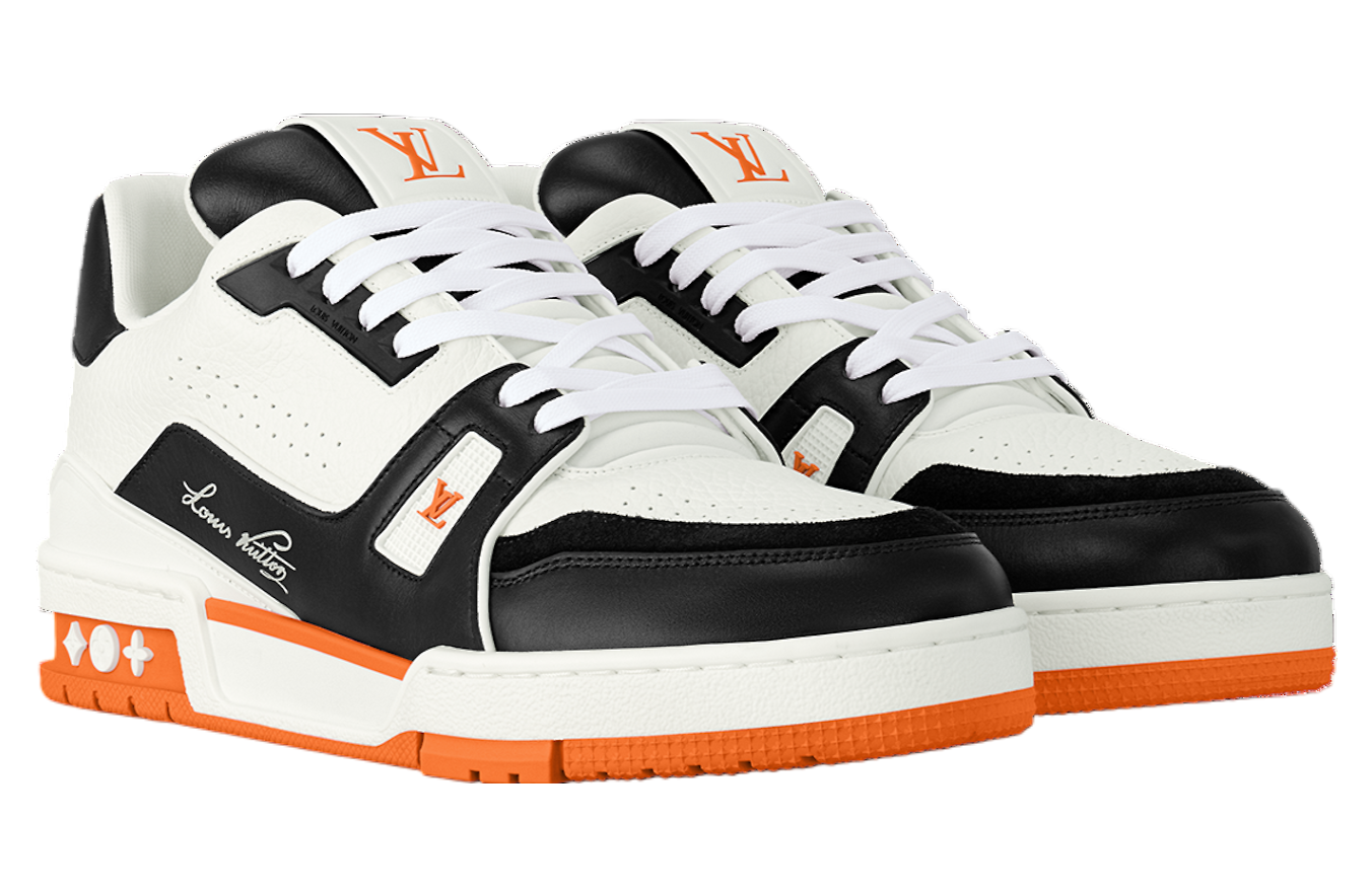 Louis Vuitton LV Trainer Orange / Black / White