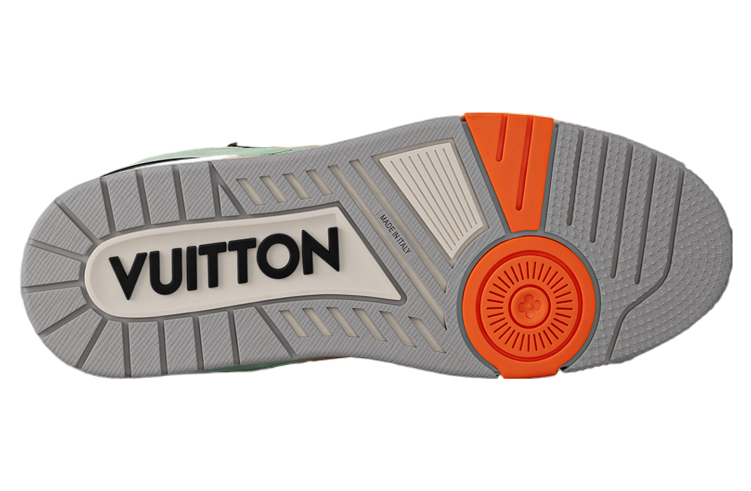Louis Vuitton LV Trainer Orange / Green