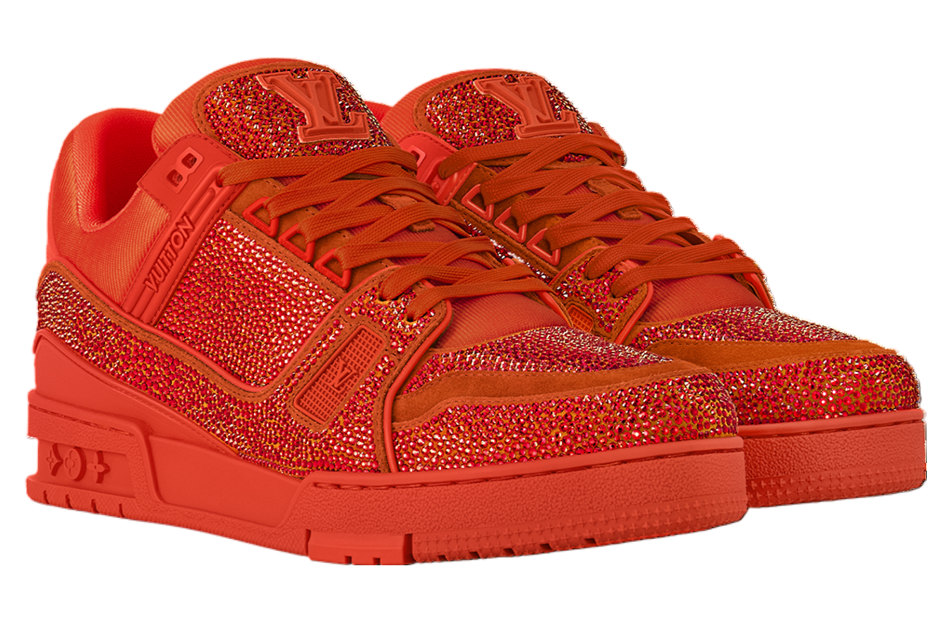 Louis Vuitton LV Trainer Orange / Swarovski