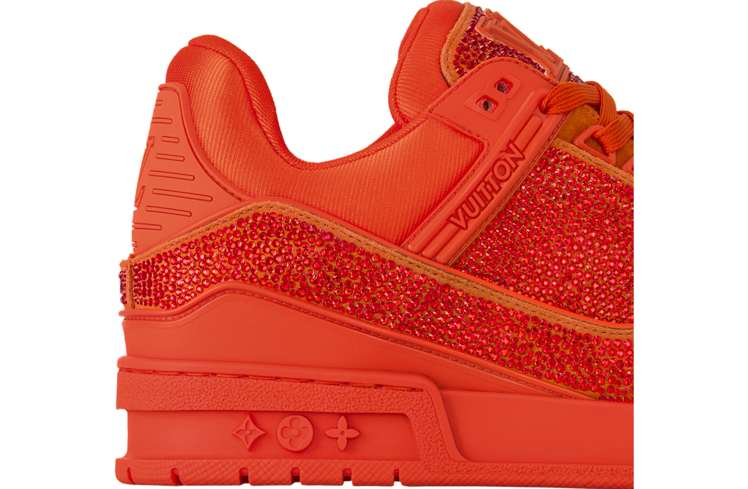 Louis Vuitton LV Trainer Orange / Swarovski