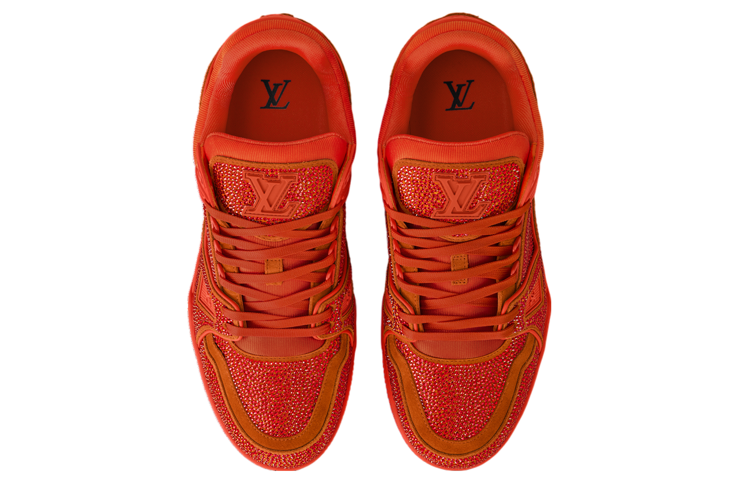 Louis Vuitton LV Trainer Orange / Swarovski