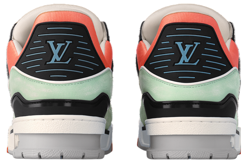 Louis Vuitton LV Trainer Orange Teal Vintage