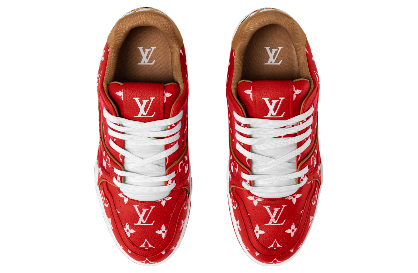 Louis Vuitton LV Trainer Red