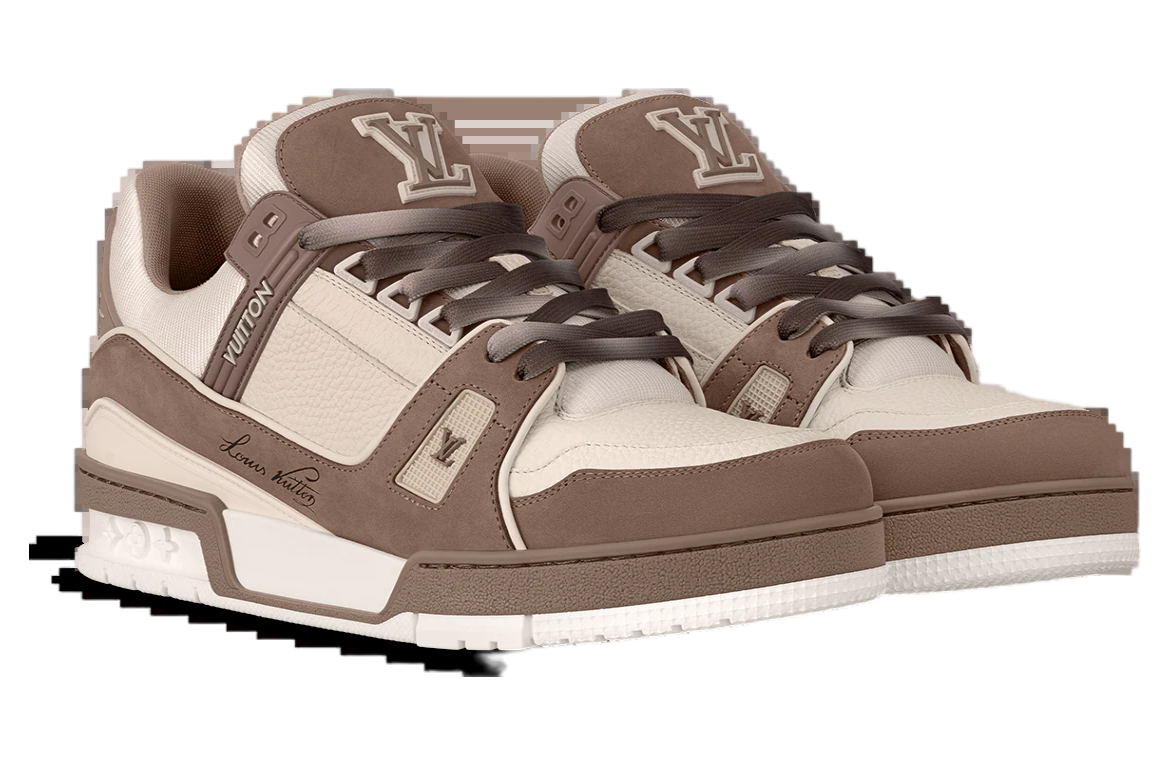 Louis Vuitton LV Trainer Taupe / White