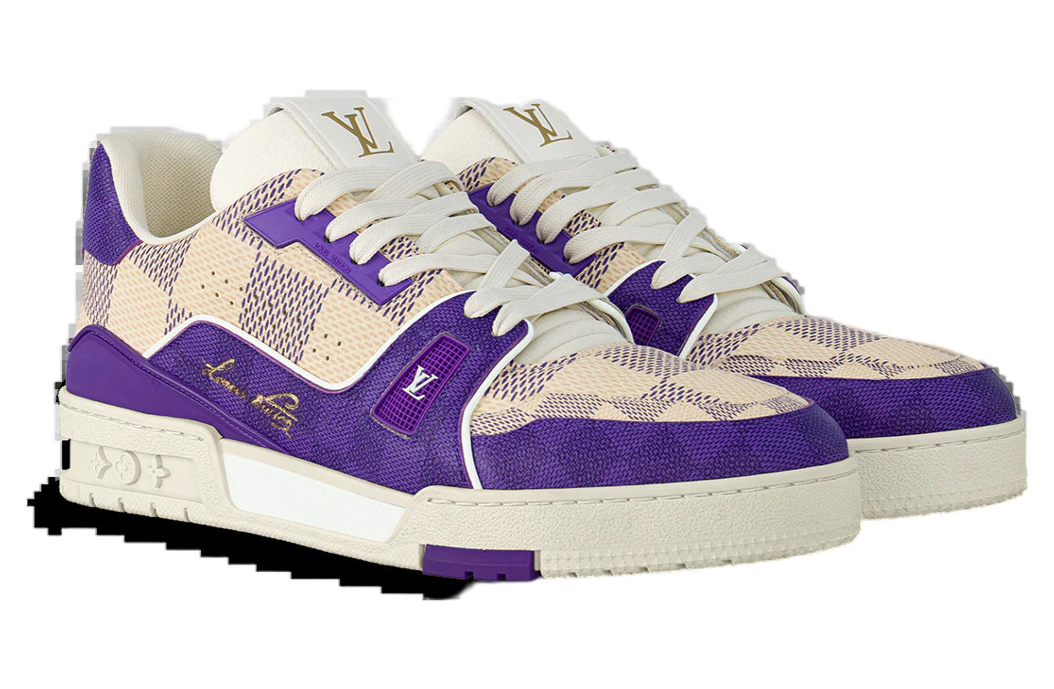 Louis Vuitton LV Trainer Violet Damier