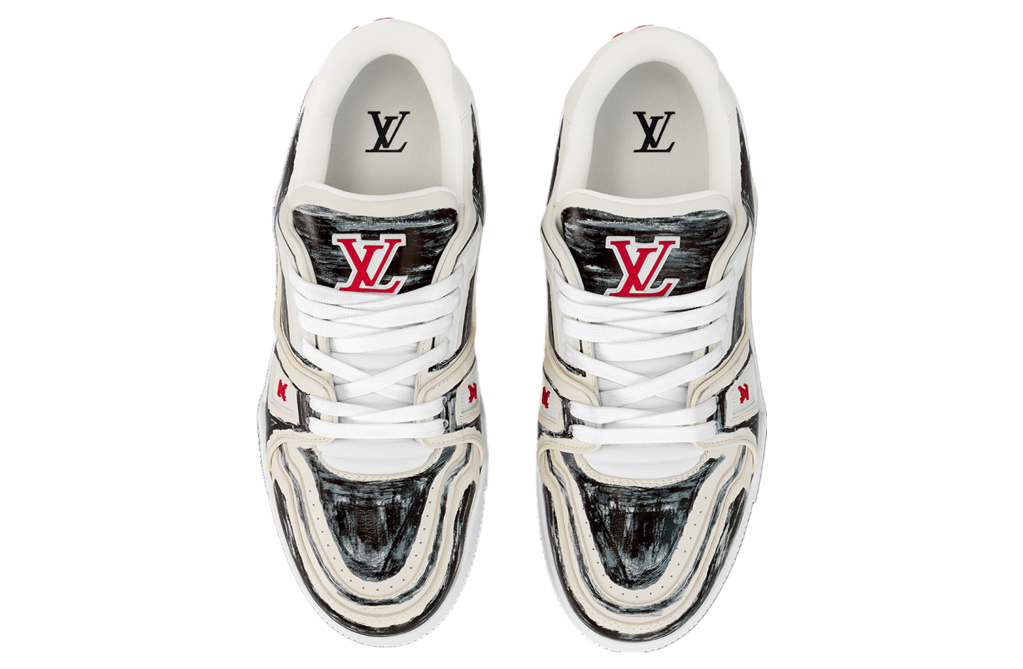 Louis Vuitton LV Trainer White / Black Colored