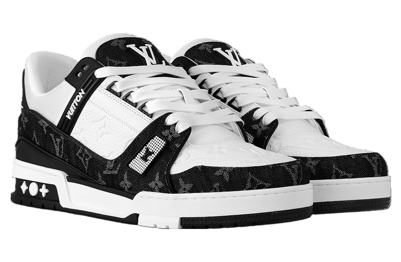 Louis Vuitton LV Trainer White / Black Denim